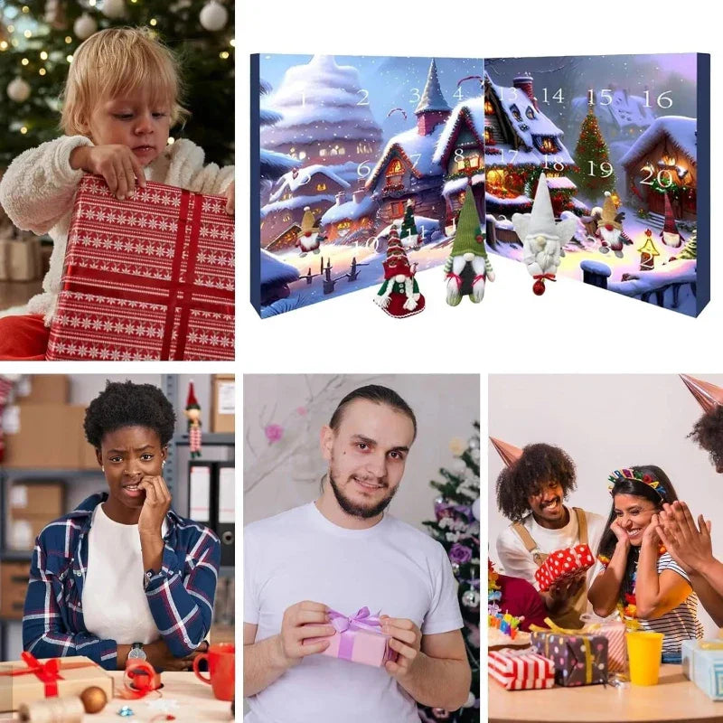 Premium gnome kerstkalender