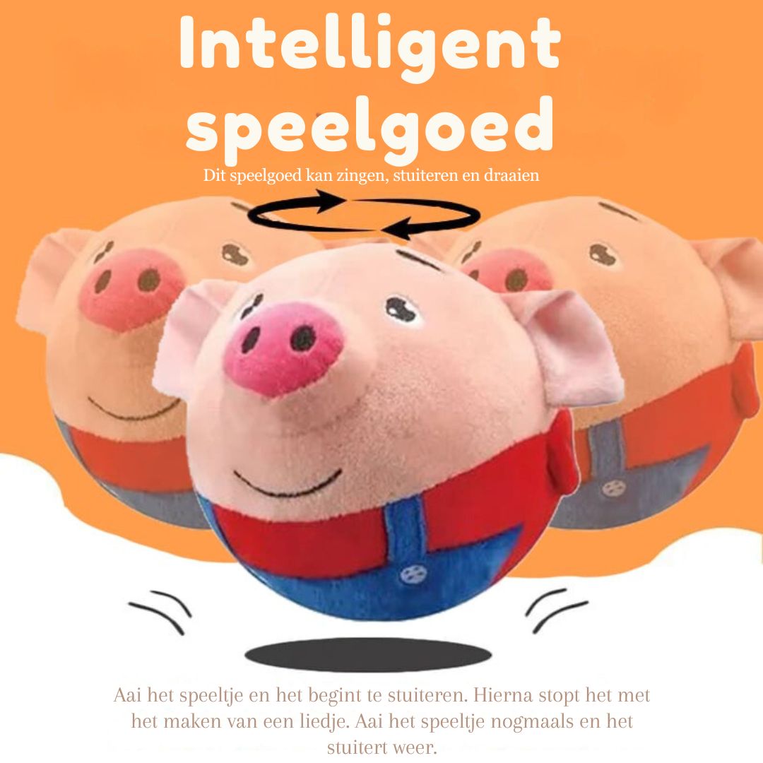 FurBounce Buddy Actief bewegend pluchen speelgoed voor dieren