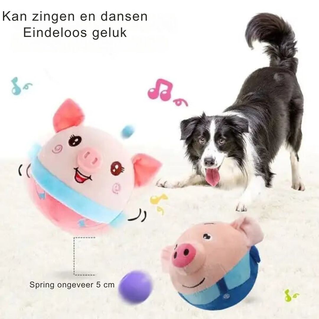 FurBounce Buddy Actief bewegend pluchen speelgoed voor dieren